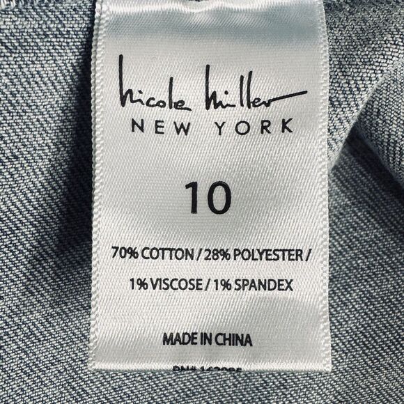 Nicole Miller Soho High Rise Ankle Slim Jeans 10 (31x26) Blue Stretch Womens - Picture 5 of 9